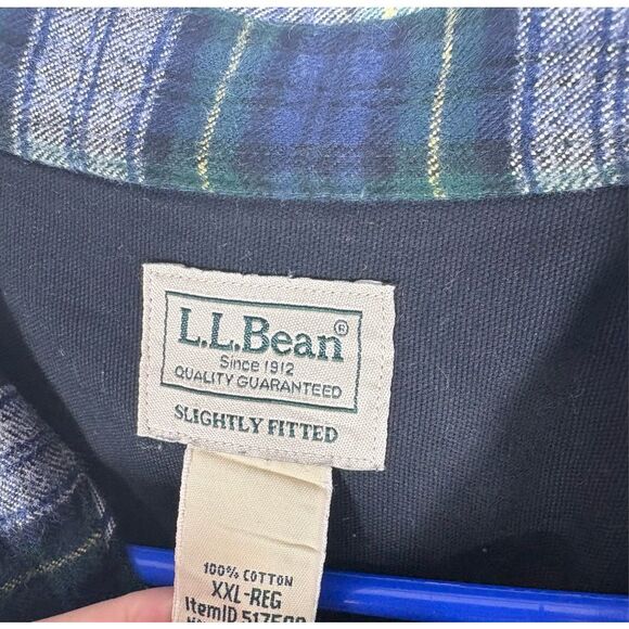 LL Bean Heritage Scotch Plaid Flannel Shirt Men’s XXL Reg Slightly Fitted - Picture 7 of 7